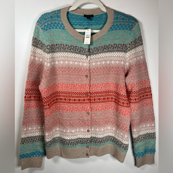 Talbots Sweaters - Talbots Multicolor Striped Cardigan